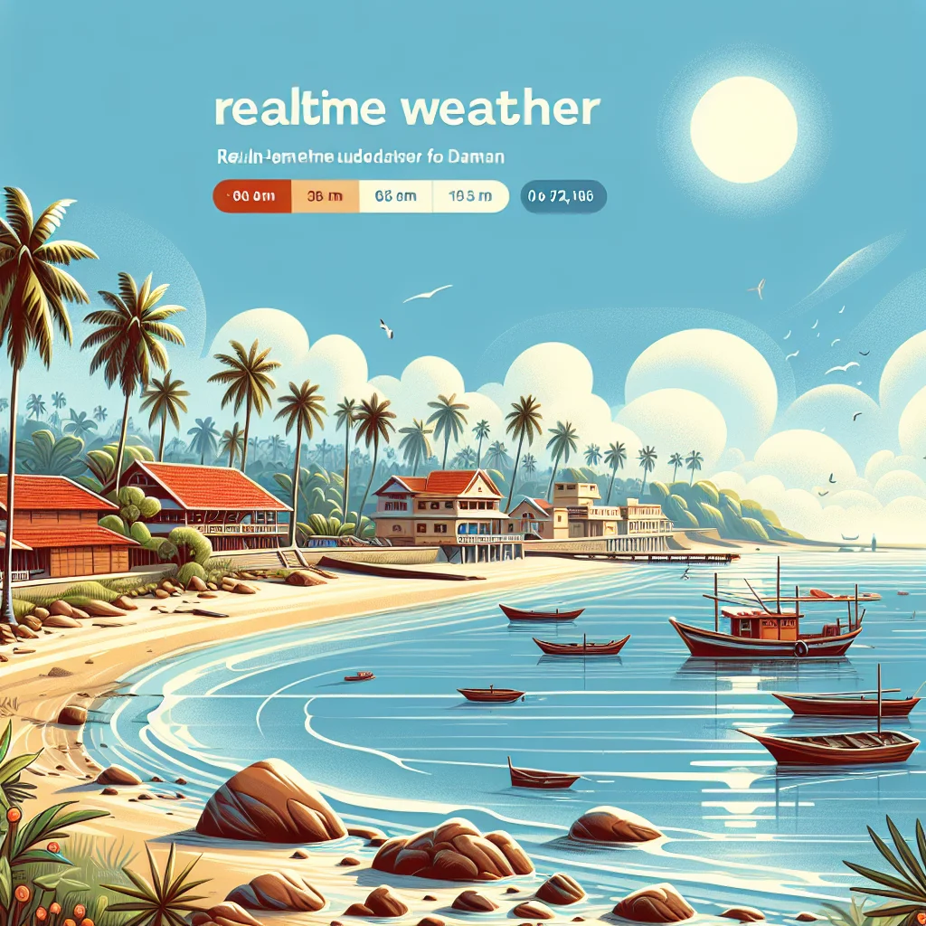 Real-time weather updates for Daman